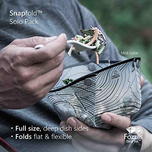 Fozzils Snapfold Solo Pack (Cup, Bowl, Plate) , Gray - Image 3