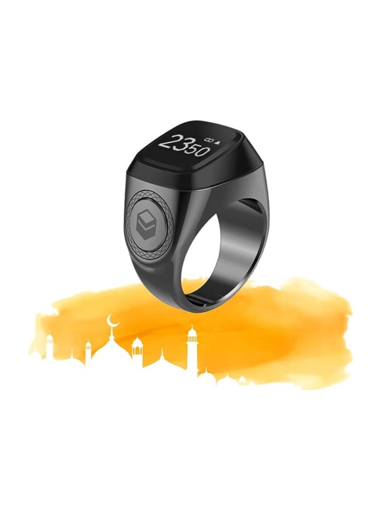 iQIBLA Smart Tasbih Zikr Aluminium Ring 20mm Graphite M0220GE Pro - Image 1