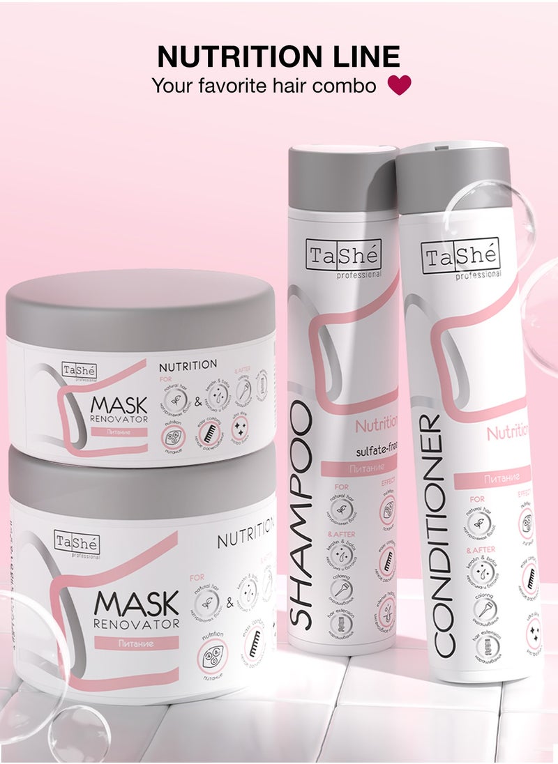 Tashe - Silicone Free Hair Mask for Deep Nutrition and Restoration with Natural Avocado & Coconut Oil 300ml - Image 1