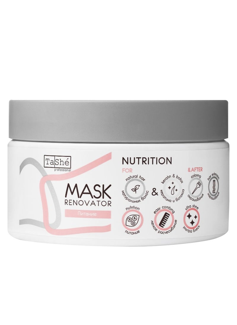 Tashe - Silicone Free Hair Mask for Deep Nutrition and Restoration with Natural Avocado & Coconut Oil 300ml - Image 1