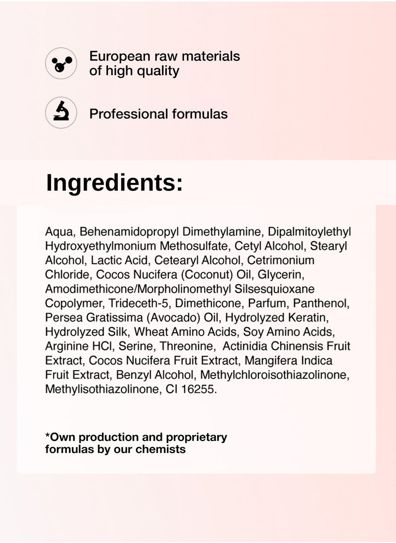 Tashe - Silicone Free Hair Mask for Deep Nutrition and Restoration with Natural Avocado & Coconut Oil 300ml - Image 1