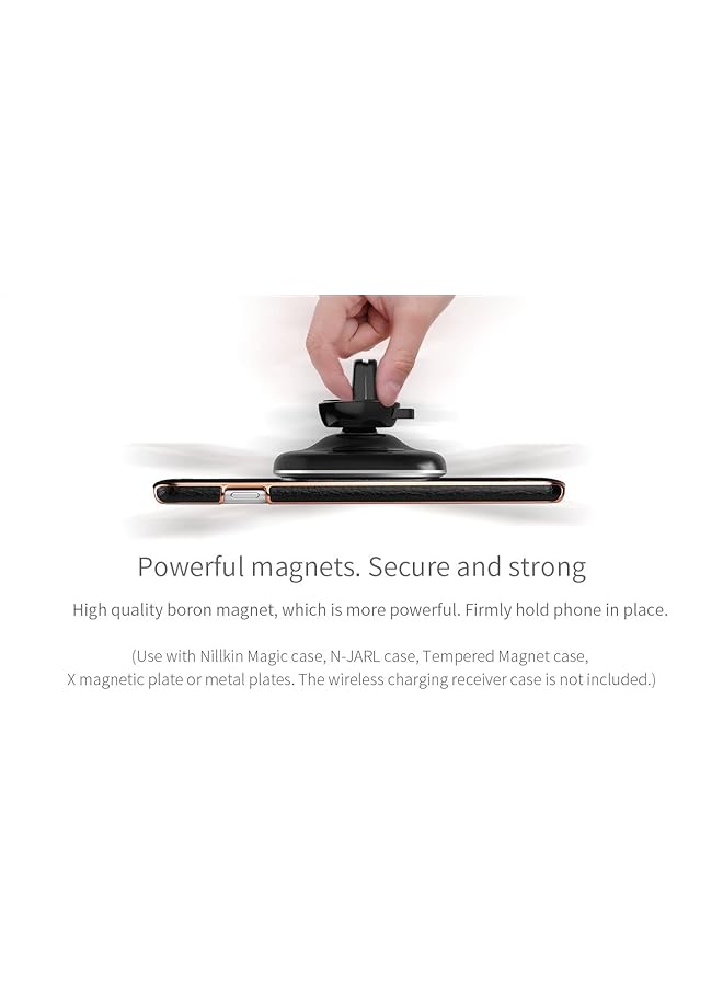 Nillkin Mc027 Magnetic Fast Wireless Car Charger - Black - Image 5