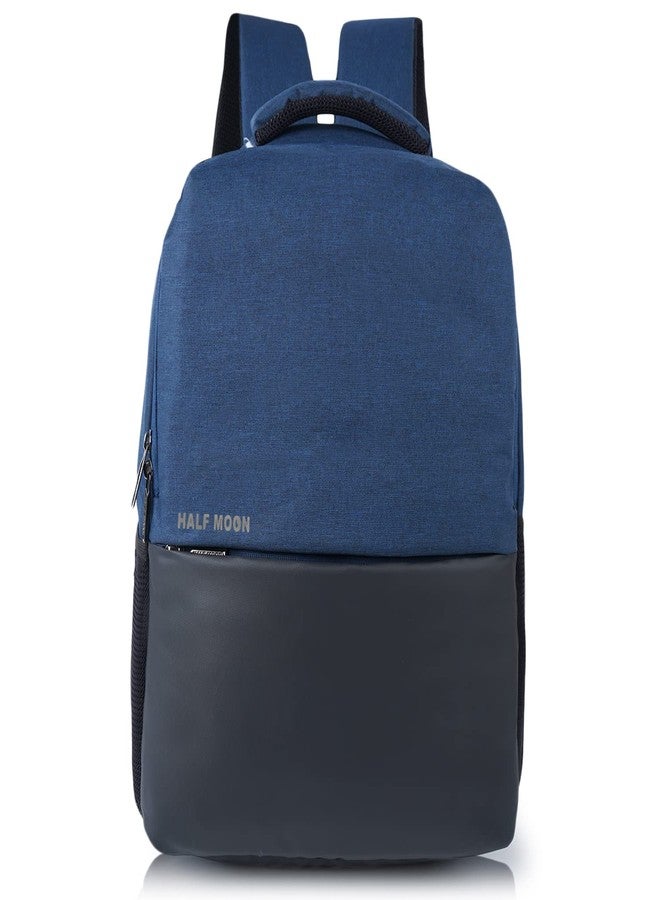 Half Moon Vision Water Resistant 15.6 inch 2 Compartment Laptop Bag for Men/Women | Office Bag with Padded Laptop Compartment (Navy and Black) - Image 2