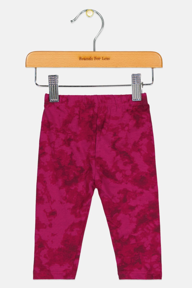 GAP Toddlers Girl Tie Dye Leggings, Purple - Image 2