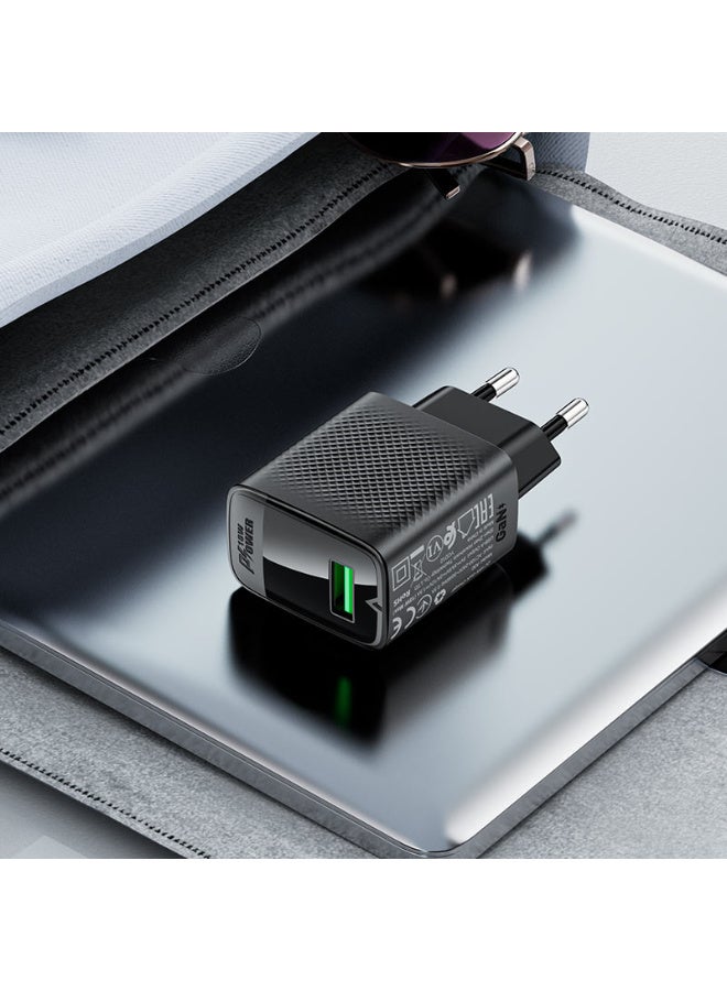 أسيفاست acefast شاحن حائط سريع الشحن A90 QC18W GaN (1xUSB-A) EU - Image 4