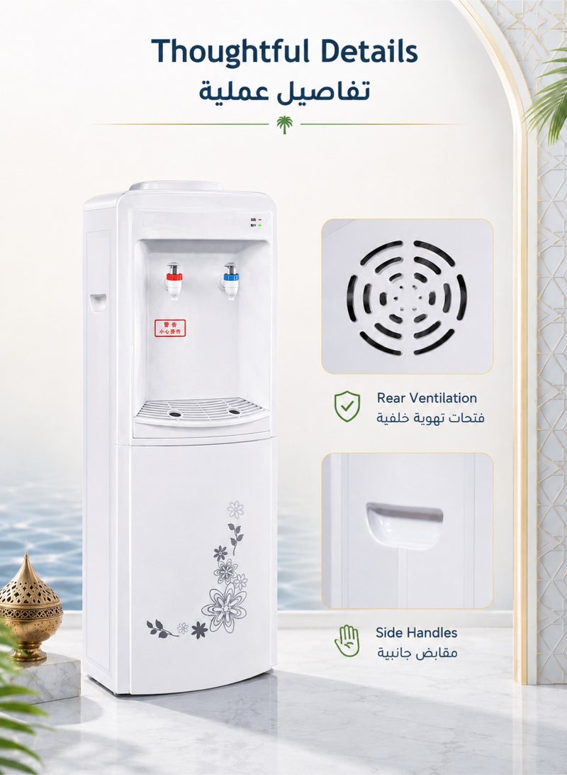 دنزوز موزع المياه 3 إعدادات درجة الحرارة الساخنة الباردة والغرفة درجة حرارة المياه تكنولوجيا التبريد الإلكترونية مثالية لمكتب المنزل - Image 5