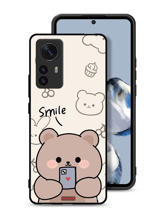 Tolwak Xiaomi 12 Protective Case Cover Smile Bear Art - Image 1