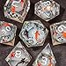 OUKELANWO Liquid Core Koi Fish DND Dice Set with Box 7Pcs Sharp Edge Resin Role Playing DD Dice Ocean D and D D20 D12 D10 D8 D6 D4 Dice - Image 4