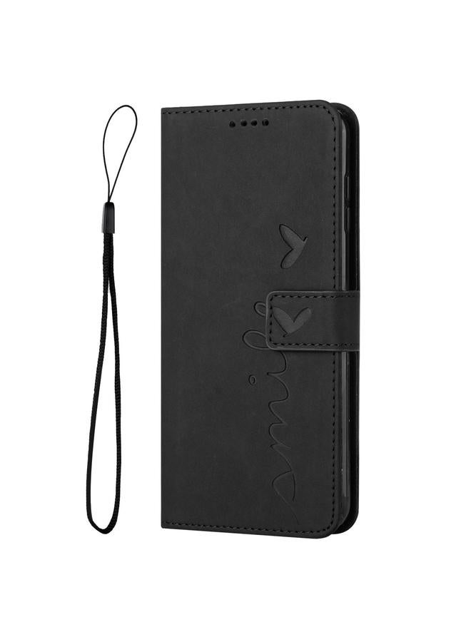 S-TOP Case For OPPO A58 4G Skin Feel Heart Pattern Leather Phone Case - Image 2