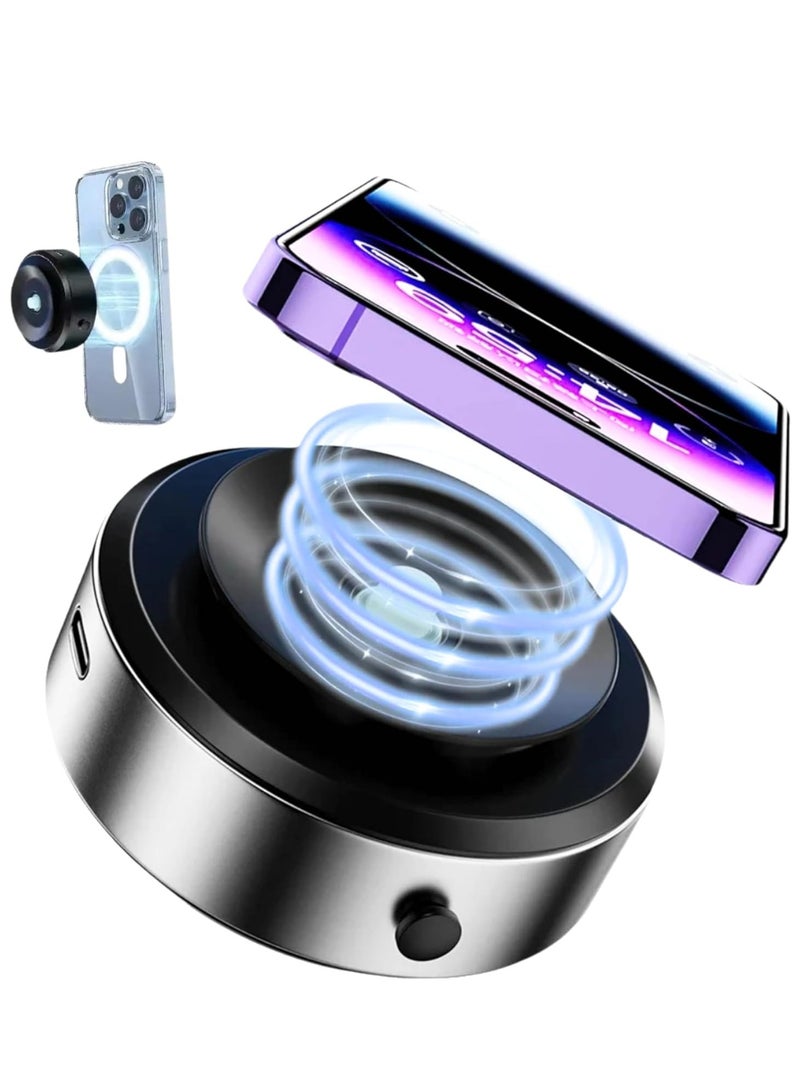 ELTRAZONE Magnetic Suction Phone Holder – Intelligent Car Mount with 360° Magnetic Grip (Black) - Image 1