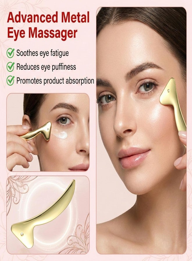 Skrfren 10PCS Under Eye Patches Silicone, Reusable Eye Patches Silicone Patch Under Eyes Mask Reusable Overnight with Metal Eyes Cream Applicator, Tin Case for Dark Circles and Puffiness Effect to Fine Lines - Image 2