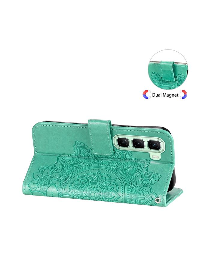 S-TOP Case For Infinix Hot 50 5G Seven-petal Flowers Embossing Leather Phone Case - Image 5