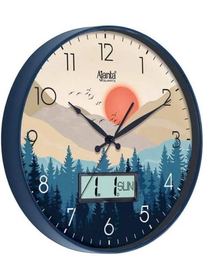 Ajanta Ajanta Designer Wall Clock - 6097 - Blue  - Image 3