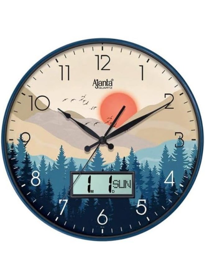 Ajanta Ajanta Designer Wall Clock - 6097 - Blue  - Image 1