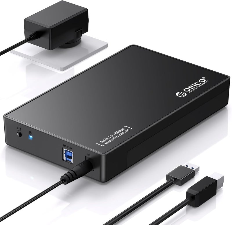 Orico Toolfree USB 3.0 to SATA External 3.5 Hard Drive Enclosure Case for 3.5 SATA HDD and SSD[Support UASP and 12TB Drives] - Image 1