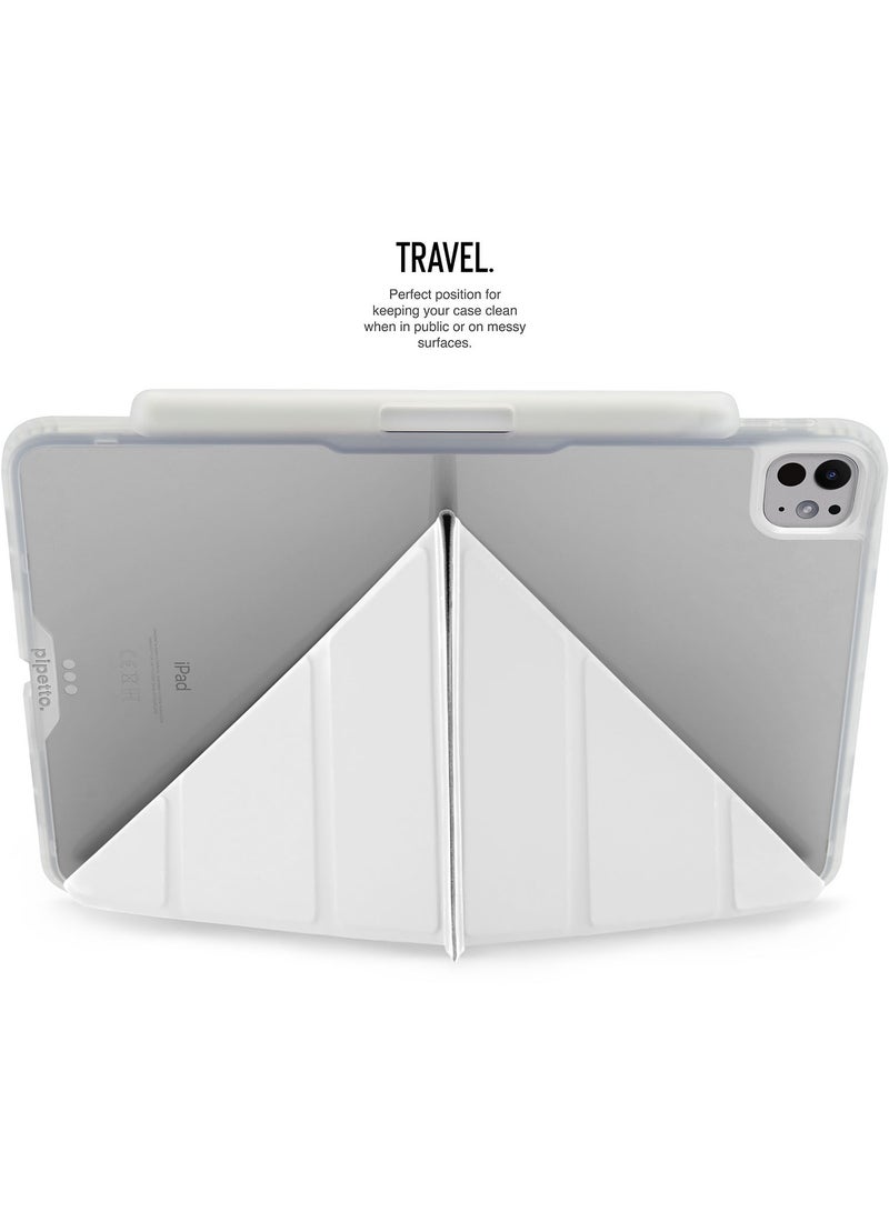 Pipetto Origami No3 Pencil Case for Apple iPad Pro 13 inch Case (2024) M4 Smart Cover with 5 in 1 Stand - White - Image 5