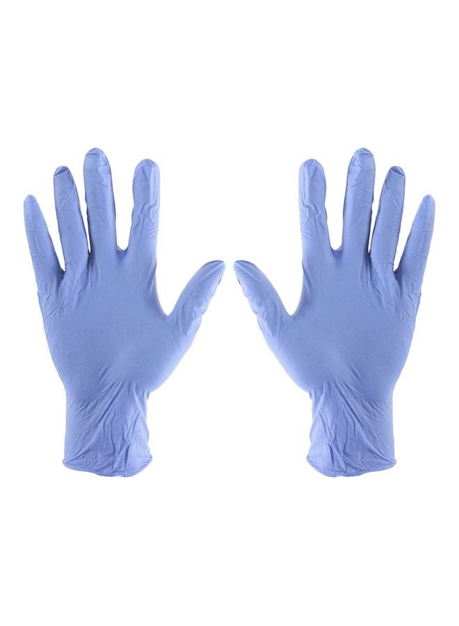NIBEMINENT 50-Piece Latex Disposable Gloves Purple XL - Image 1