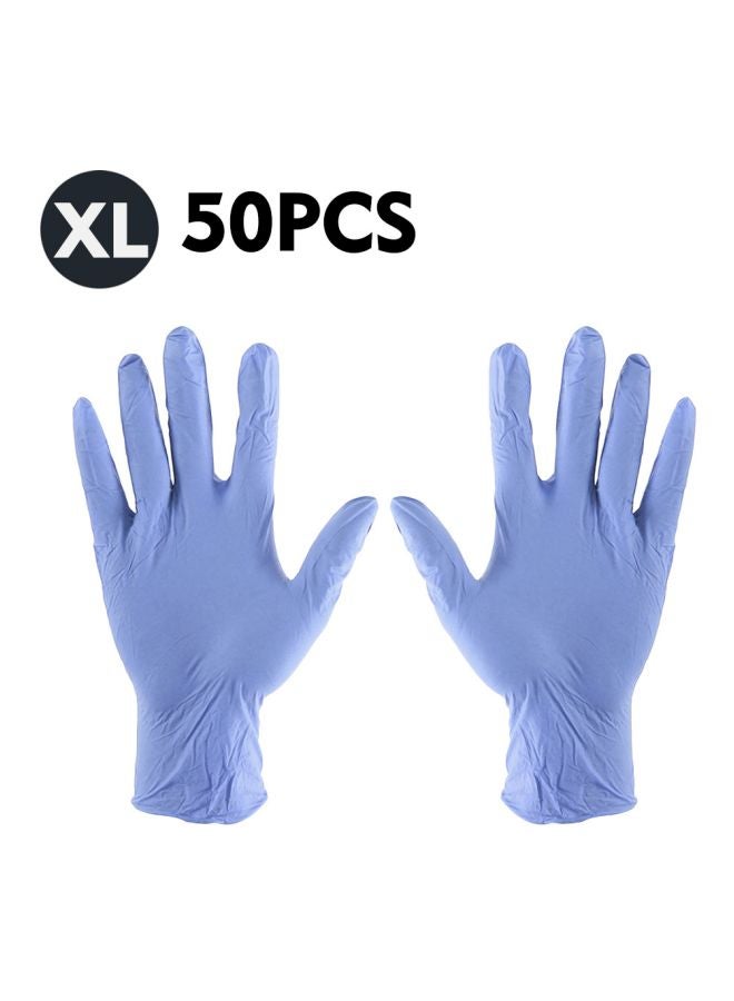 NIBEMINENT 50-Piece Latex Disposable Gloves Purple XL - Image 5