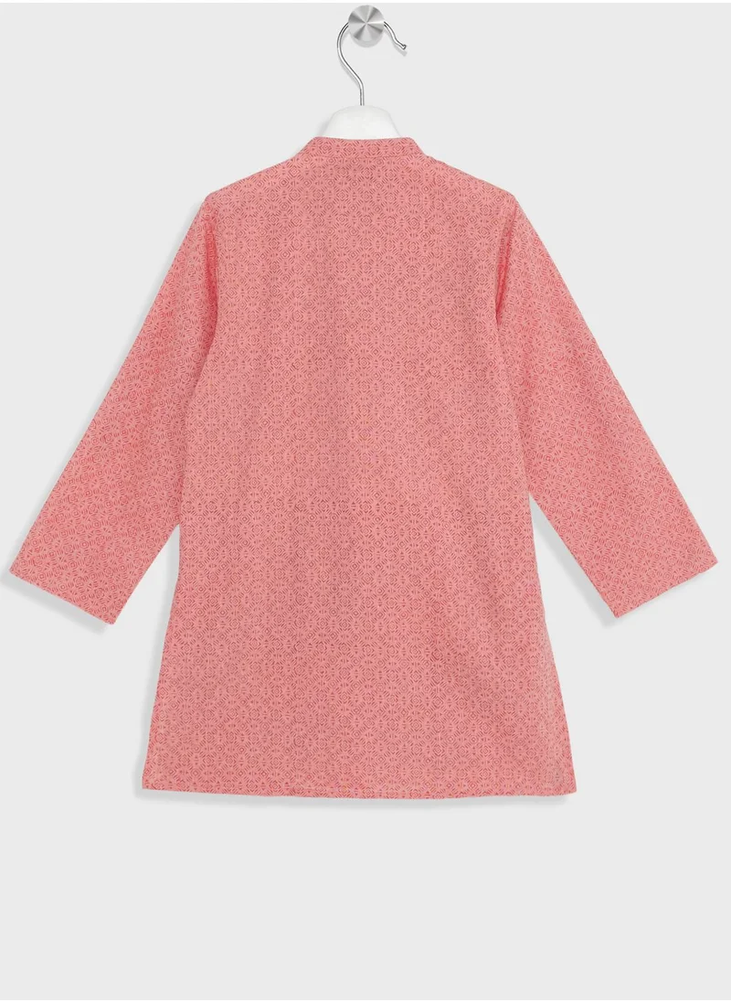 Fabindia Kids Printed Long Kurta