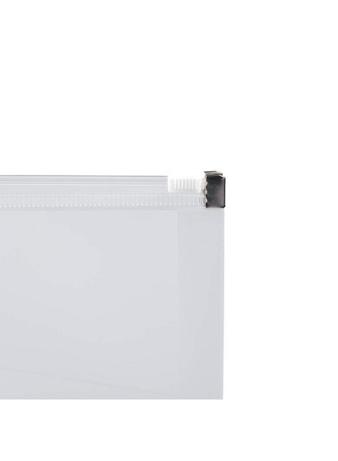 JAM PAPER Plastic Envelopes with Zip Closure - Letter Booklet - 9 3/4 x 13 - Clear - 12/Pack - Image 4