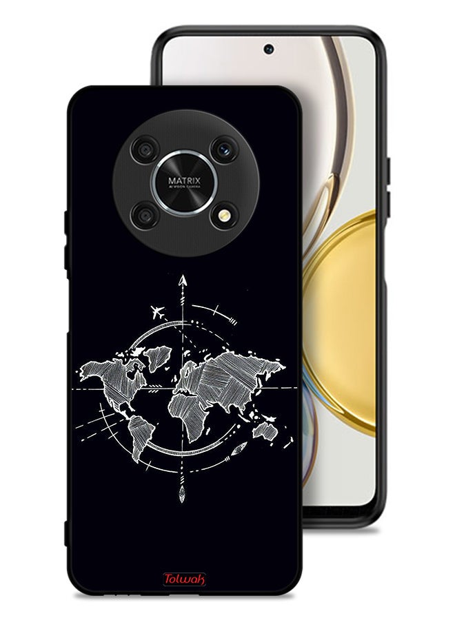 Tolwak Honor X9 5G Protective Case Cover Compass Art - Image 1