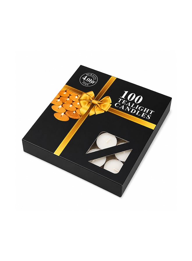 Toshionics 100-Piece Candle White/Silver 38mm - Image 1