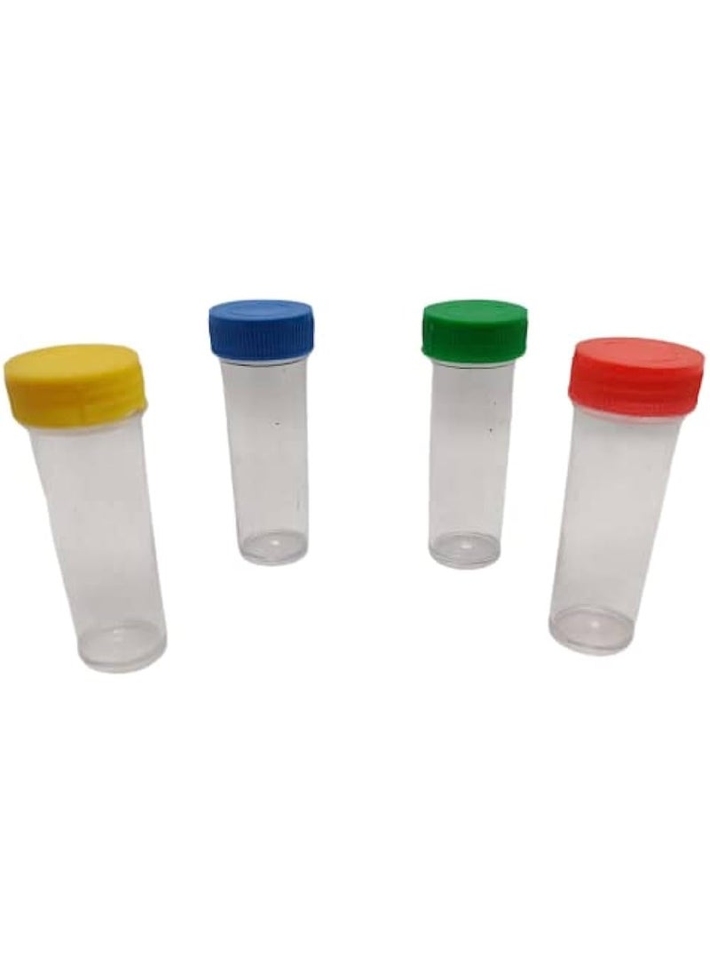 PMW pmw - 3 Dram Empty Storage Container - Heavy Duty - Homeopathic Transparent Plastic Bottles - 3 Dram Plastic Semi Opaque Bottle Pack of 100 