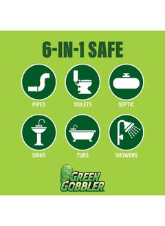 GREEN GOBBLER Drain Clog Dissolver, Drain Opener-Cleaner ,Toilet Clog Remover, 31 oz  - Image 2
