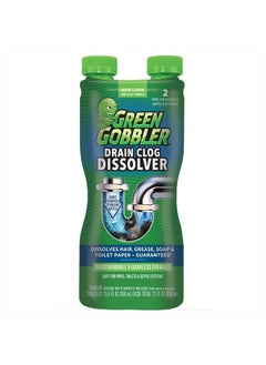 GREEN GOBBLER Drain Clog Dissolver, Drain Opener-Cleaner ,Toilet Clog Remover, 31 oz  - Image 1