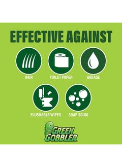 GREEN GOBBLER Drain Clog Dissolver, Drain Opener-Cleaner ,Toilet Clog Remover, 31 oz  - Image 5