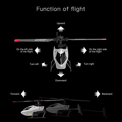 GoolRC C129 V2 RC Helicopter 4 Channel Remote Control Helicopter with 6Axis Gyro 24Ghz RC Aircraft with 3D Flips Altitude Hold One Key Take OffLanding for Adults and Beginners - Image 5