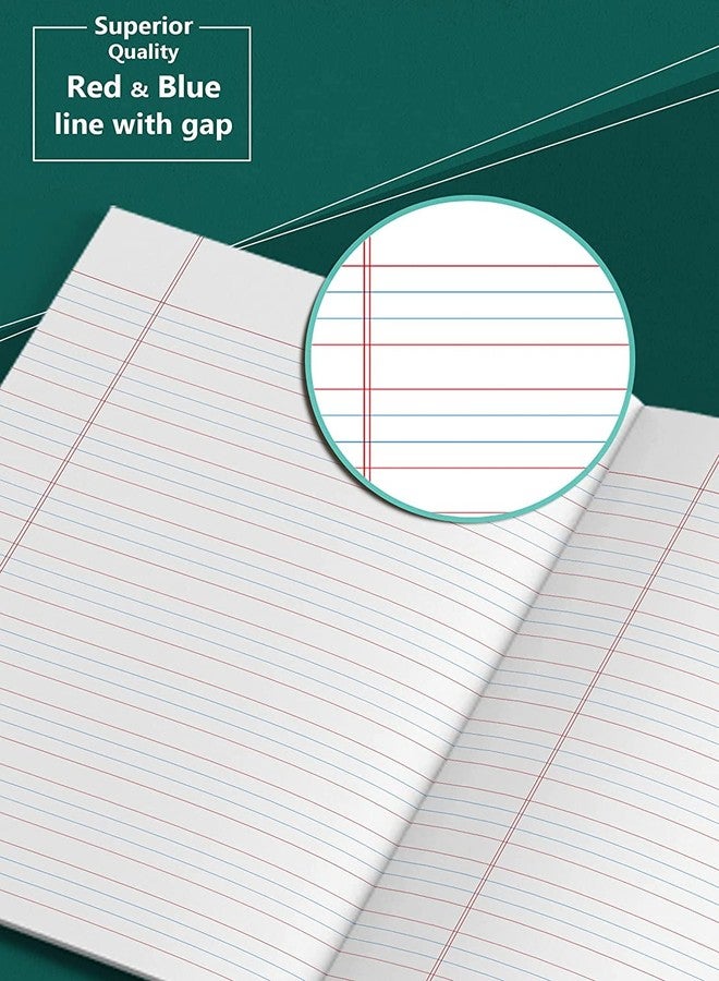 TARGET PUBLICATIONS WOODSNIPE Red and Blue Line Notebooks | Small Notebooks Four Line | 72 Ruled Pages Jumbo Size | Hard Brown Cover | 15.5 cm x 19 cm Approx | Pack of 9 Books | GSM 60 (ws9103) - Image 5
