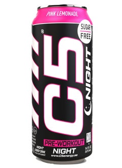 C5 Energy C5 Energy Drink Night Pink Lemonade, Pre Workout, Zero Caffeine, Sugar Free, Zero Calories with Beta Alanine, L-Arginine 16fl.OZ, 473ml Caffeine Free Preworkout Pack of 12  - Image 3