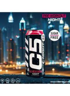 C5 Energy C5 Energy Drink Night Pink Lemonade, Pre Workout, Zero Caffeine, Sugar Free, Zero Calories with Beta Alanine, L-Arginine 16fl.OZ, 473ml Caffeine Free Preworkout Pack of 12  - Image 5