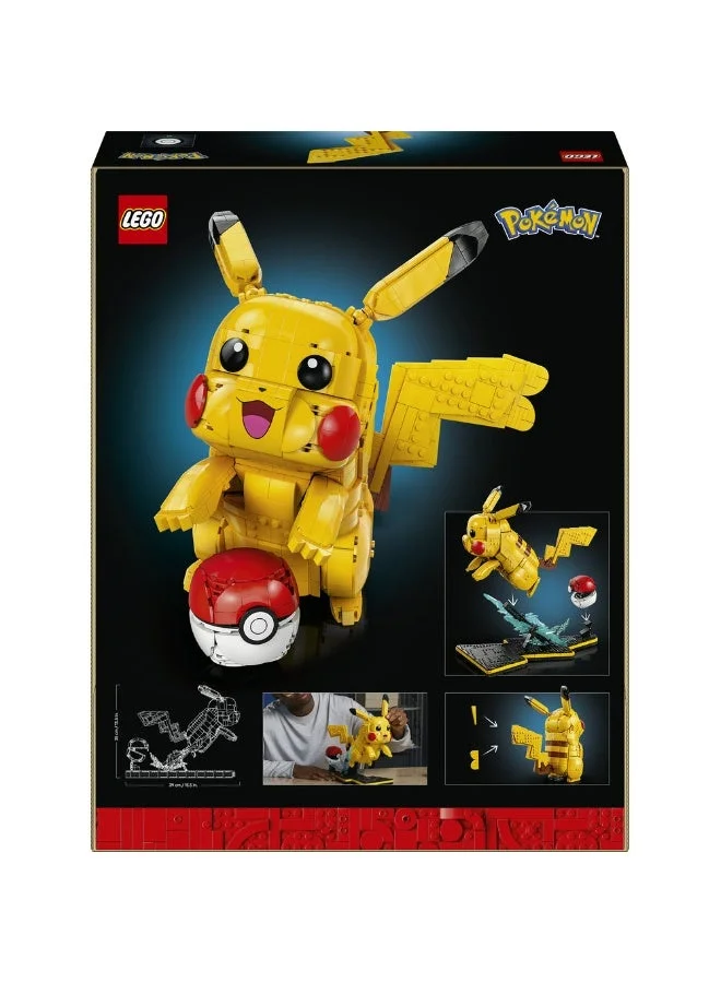 LEGO Pokémon Pikachu and Poké Ball Model Kit for Adults 72152 (Age 18+, 2050 Pieces)