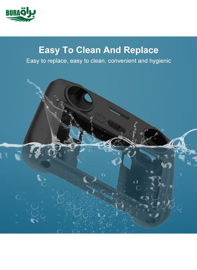 BURAQ For DJI Mini 4 Pro / Air 3 Remote Control / DJI RC 2 with Screen PULUZ Silicone Protective Case (Black)  - Image 5