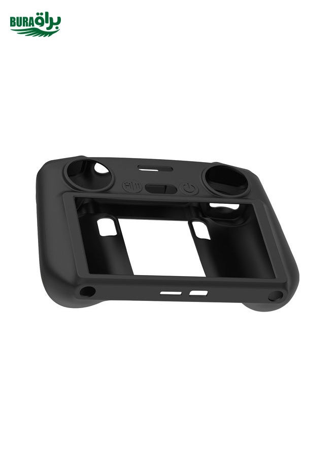 BURAQ For DJI Mini 4 Pro / Air 3 Remote Control / DJI RC 2 with Screen PULUZ Silicone Protective Case (Black)  - Image 2