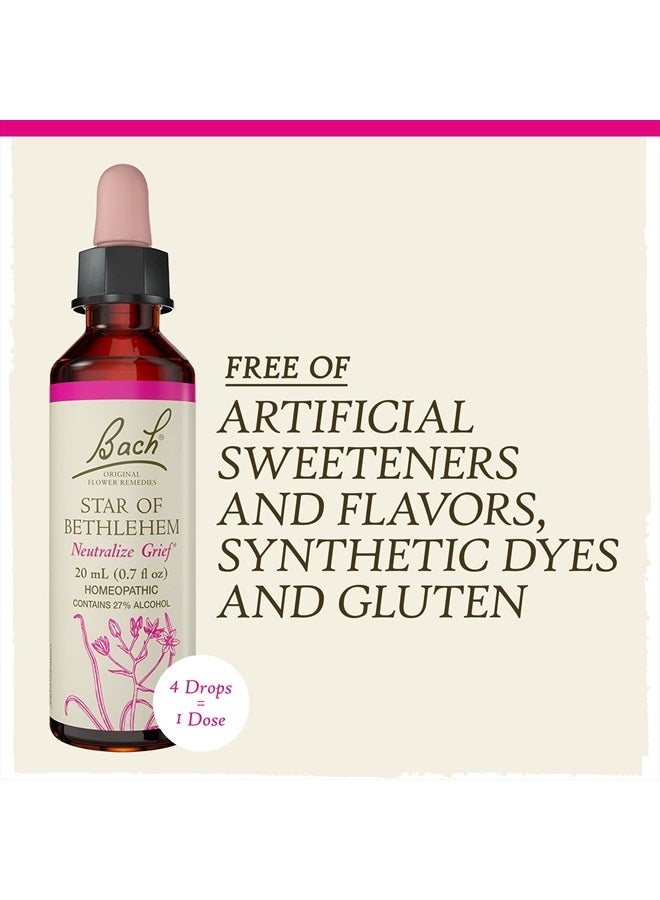 Bach Original Flower Remedies, Star of Bethlehem for Grief and Shock, Natural Homeopathic Flower Essence, Holistic Wellness, Vegan, 20mL Dropper  - Image 5