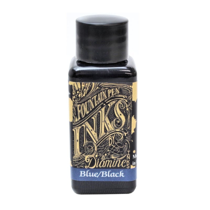 Diamine Bottle Ink, Blue Black, 202, 1.0 fl oz (30 ml) - Image 3