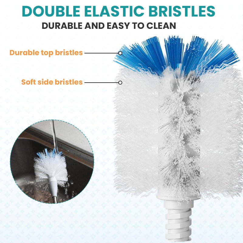 RIMAY Bottle Brush Refills for OXO Stainless Steel Bottle Brush Only, 4 Pack Bottle Brush Replacement Head for Clean Water Bottle, Baby Bottle, Glasswares, Mugs - Image 3
