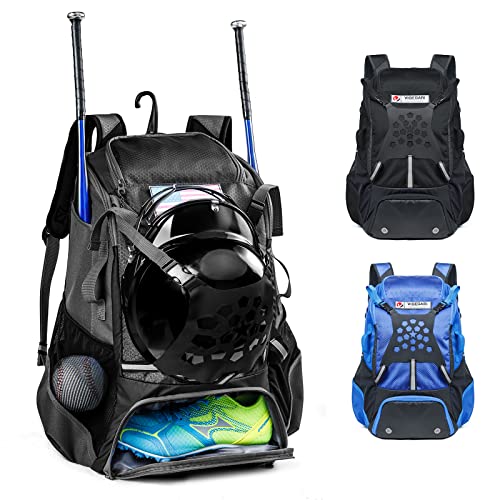 VIGEGARI Youth Baseball Backpack Adults Bat Bag Softball Equipment Accessories Holder for Bat Glove Helmet Shoes - Image 1