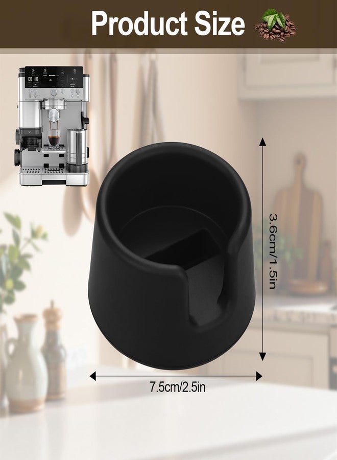 TranRantic Silicone Portafilter Holder for Ninja Luxe Cafe Accessories Coffee Tamper Base Tamper Station mit Non-Slip Design for Ninja Espresso Machine Accessories for ES601＆ES701 (Black) - Image 2