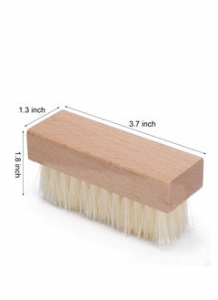 Excefore 4 PCS Nail Scrub Brush Wooden Non-Slip Hand Brush for Cleaning Fingernail Toe  - Image 5