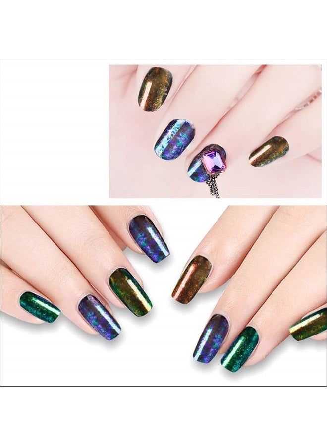 KUKA مجموعة من 6 برطمانات من رقائق الأظافر المتلألئة المتغيرة الألوان (متنوعة متغيرة الألوان) - Image 5