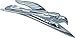 Kuryakyn 7333 Motorcycle Accent Accessory Front Fender Deco Eagle Ornament Chrome - Image 2