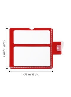Excefore 5 Pack Clear Horizontal Badge Holder, Clear Card Sleeves Mall Price Tag, Price Label Clips Merchandise Display  - Image 2