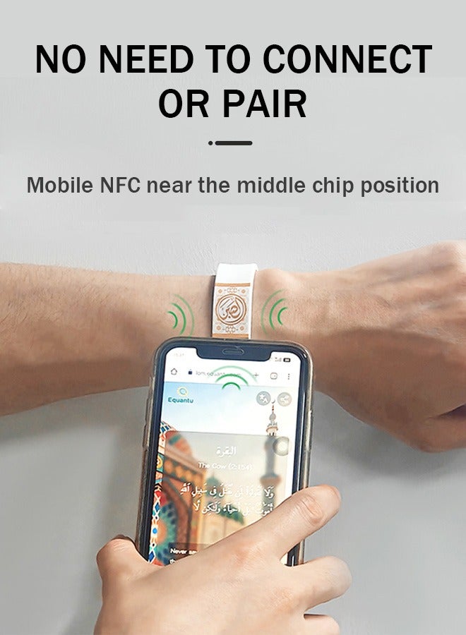 Equantu NFC Bracelet Convenient Quran Bracelet Eid Gifts for Men and Women (Thanksgiving version) - Image 2