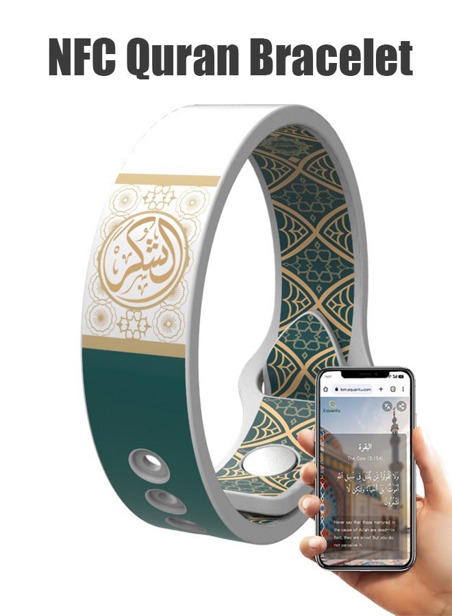 Equantu NFC Bracelet Convenient Quran Bracelet Eid Gifts for Men and Women (Thanksgiving version) - Image 1