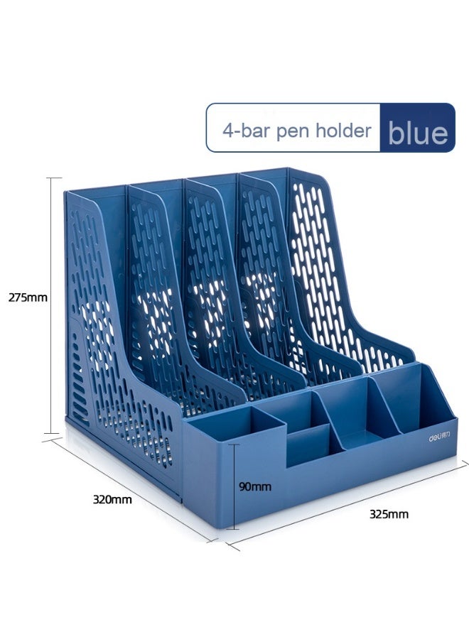 Deli Thickened Plastic File Organizer - Vertical Storage Solution