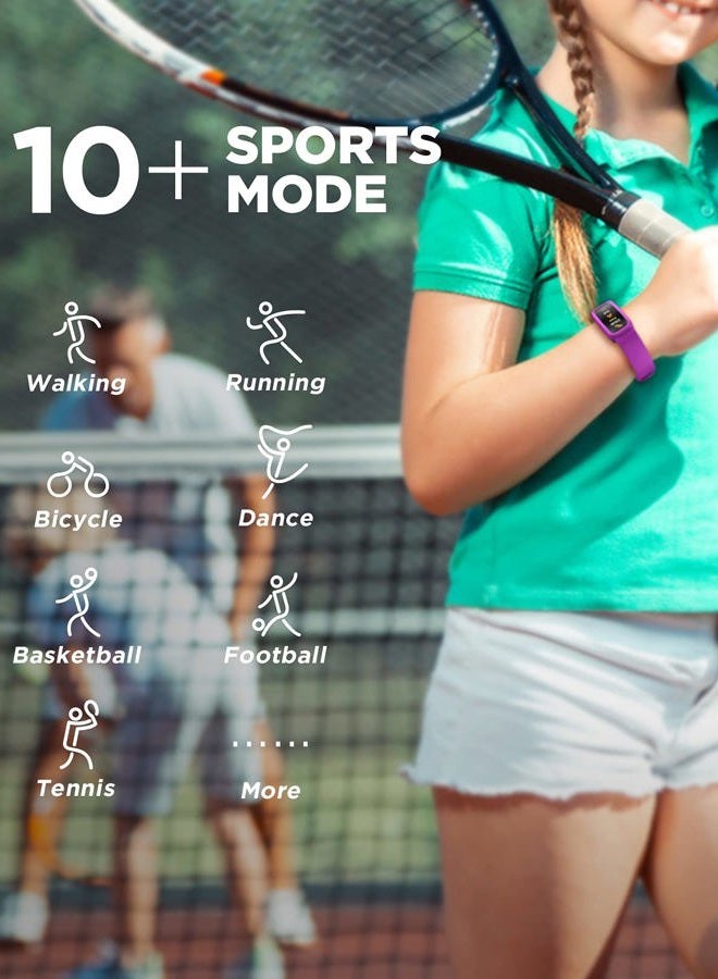 BIGGERFIVE Vigor Kids Fitness Tracker Watch for Girls Boys Ages 5-15, IP68 Waterproof, Activity Tracker, Pedometer, Heart Rate Sleep Monitor, Calorie Step Counter Watch - Image 3